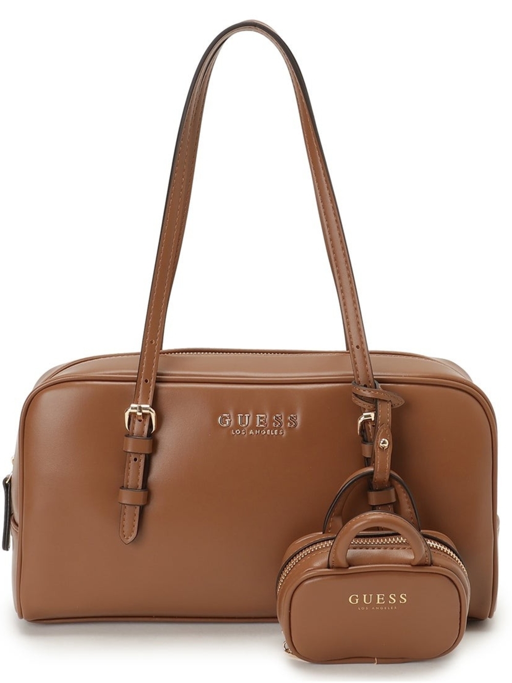 GUESS Tan Shoulder Handbag with Pouch